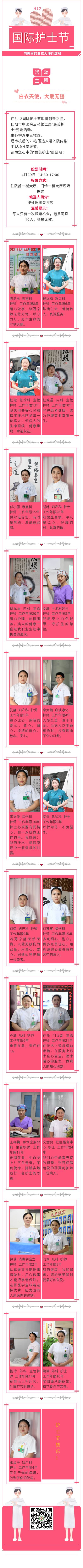信陽市中醫(yī)院第二屆“最美護士”評選投票開始啦！